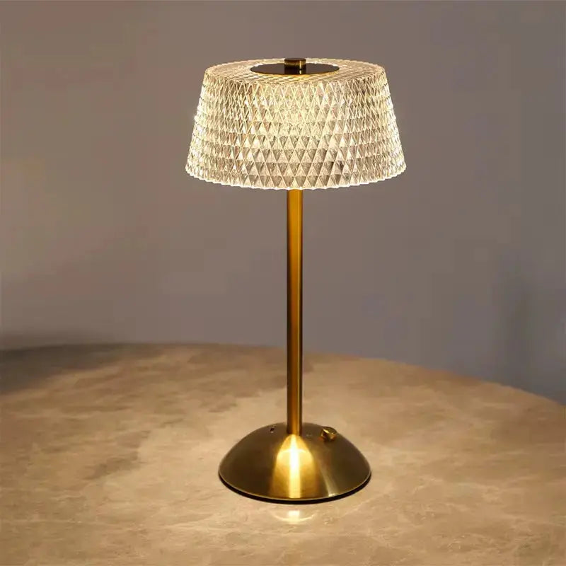 Rechargeable LED Night Light Touch Bedroom Night Lamp Bedroom Study Bedside Atmosphere Decoration Glass LED Table Lamps