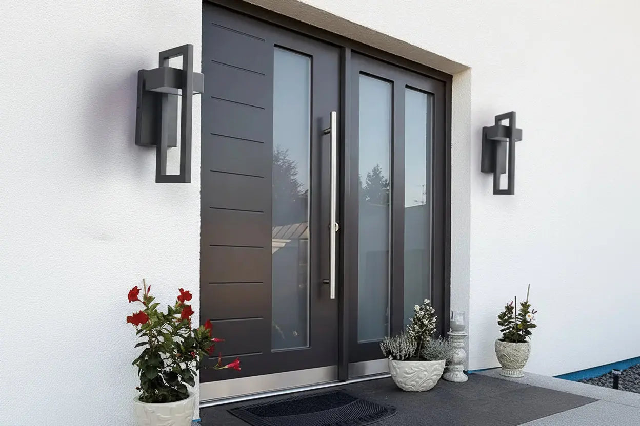 Waterproof Outdoor LED Wall Lighting Retro Vintage Black Color 10W for Garden Porch Sconce Street Light 96V220V Sconce Luminaire