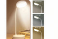 Portable LED Desk Lamp USB Plug Battery Powered 3 Color Stepless Dimming Eye Protection Light for Bedroom Bedside Study