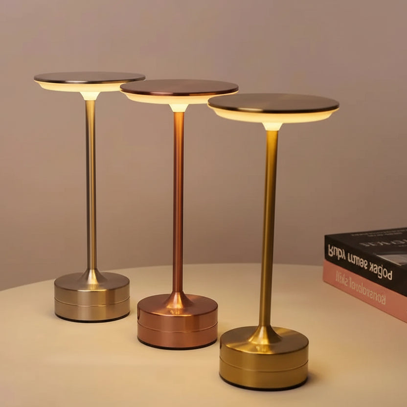 LED Table Lamp Touch Sensor Night Light USB Rechargeable Portable Bedroom Night Light Wireless Reading Lamp Restaurant Hotel Bar