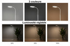 Portable LED Desk Lamp USB Plug Battery Powered 3 Color Stepless Dimming Eye Protection Light for Bedroom Bedside Study