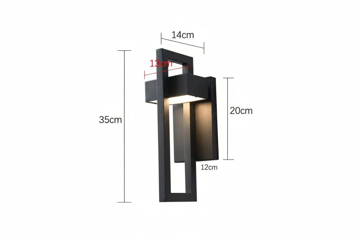 Waterproof Outdoor LED Wall Lighting Retro Vintage Black Color 10W for Garden Porch Sconce Street Light 96V220V Sconce Luminaire