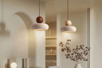 Vintage Pendant Light with Natural Yellow Agate Stone, Perfect for Bedroom or Restaurant