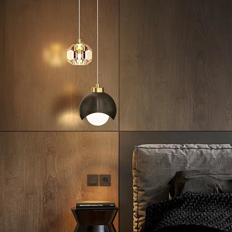 Lampe suspendue duo cristal Lux&Light