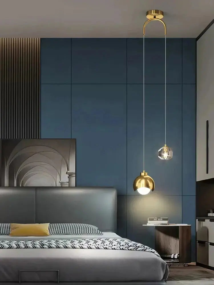 Lampe suspendue duo cristal Lux&Light