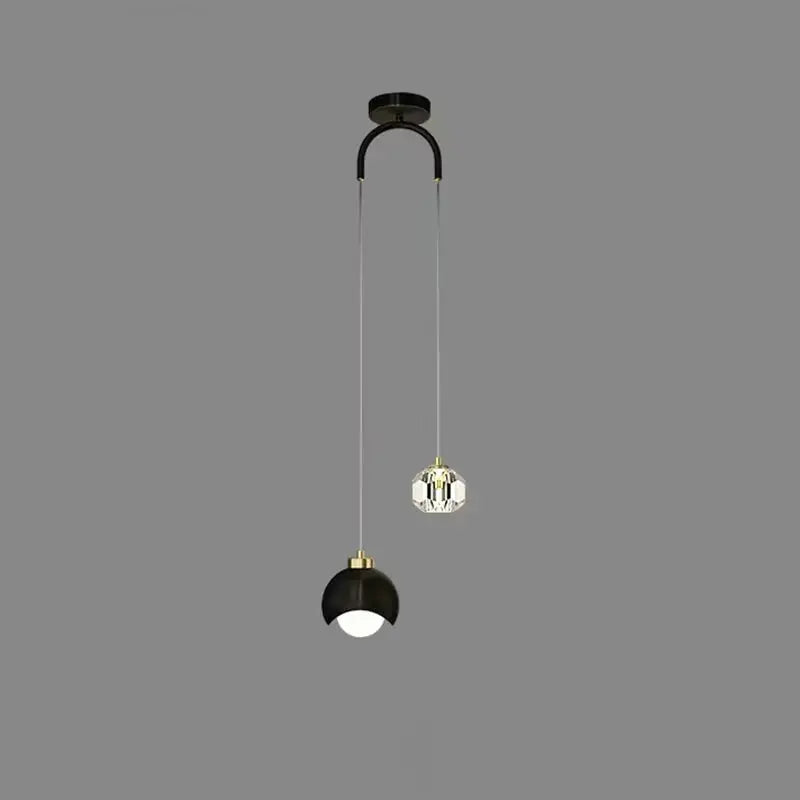 Lampe suspendue duo cristal Lux&Light