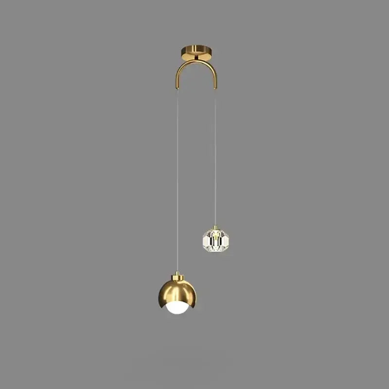 Lampe suspendue duo cristal Lux&Light