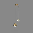 Lampe suspendue duo cristal Lux&Light