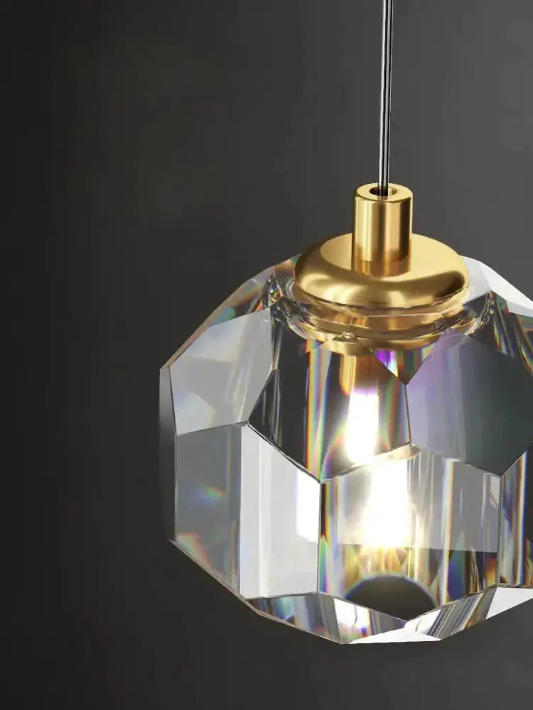 Lampe suspendue duo cristal Lux&Light