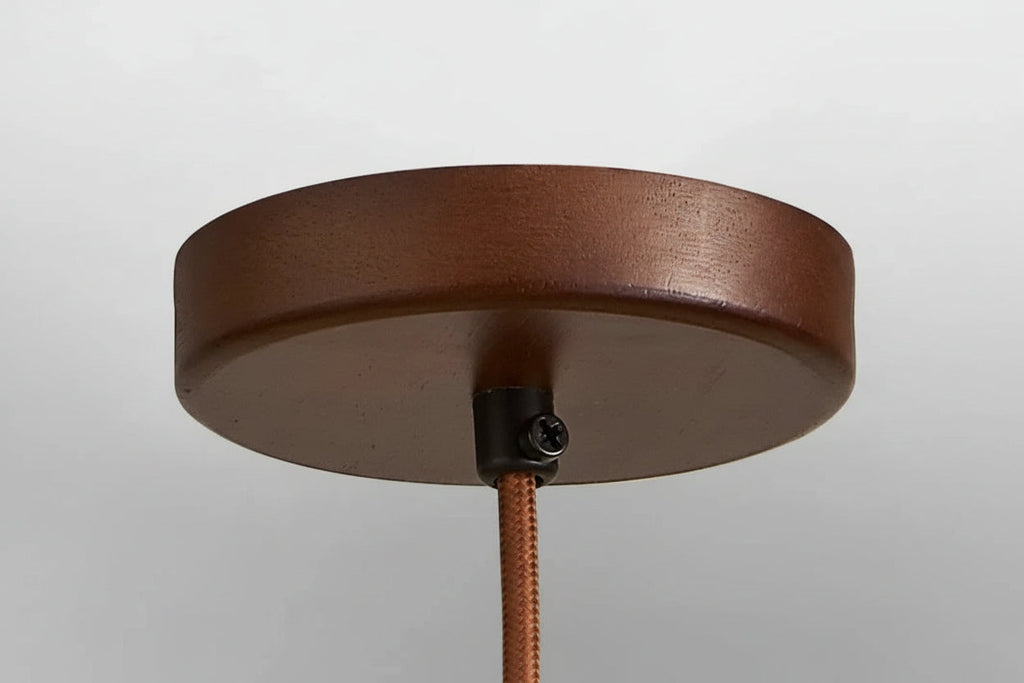 Lampe suspendue en pierre et bois design Lux&Light