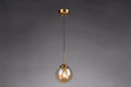 Modern Luxury Metal Chandelier Nordic Creative LED Glass Pendant Lamp Living Room Dining Room Bedside Simple Small Hanging Lamp
