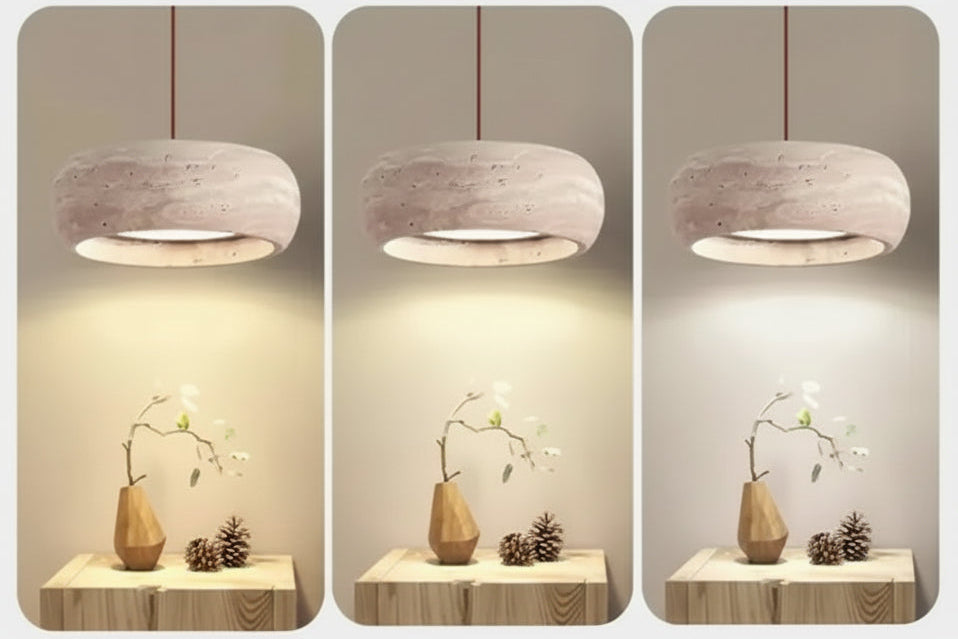 Wabi Sabi Style Retro Yellow Cave Stone Background Light Homestay Study Restaurant Bar Counter Bedroom Bedside Pendant Light