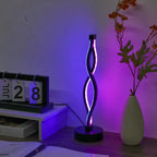 1PC Minimalist Luxury Modern Table Lamp, USB Powered - 3 - Tone Dimming/Touch Blue & Pink, for Bedroom, Study, Café